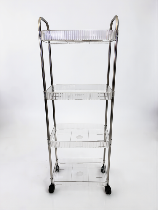 4-Tier Slim Storage Cart with Wheels
